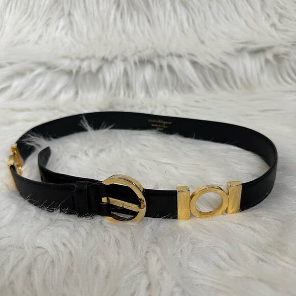 Salvatore Ferragamo‎ Black Leather Belt main image 8